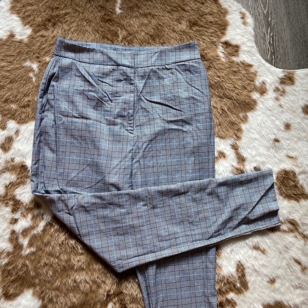 Stylish plaid trousers